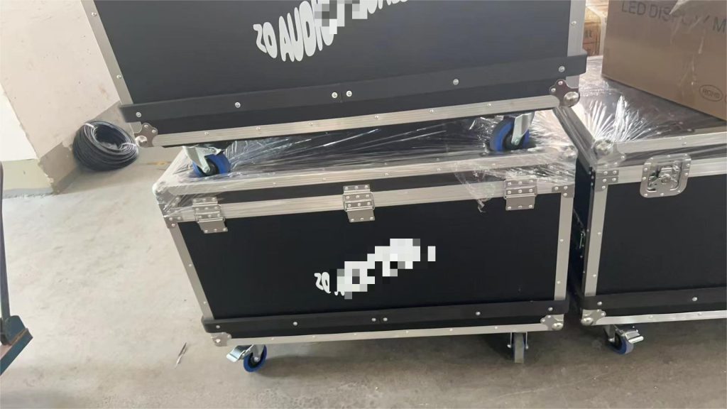 Flight cases prepared for LED cabinets